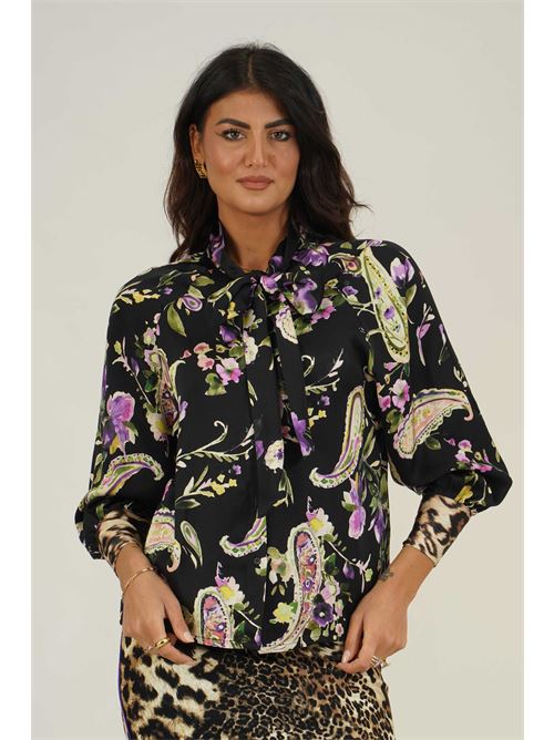 Camicia in viscosa fantasia LAFTY.LIE | 01R219FANTASIA NERO